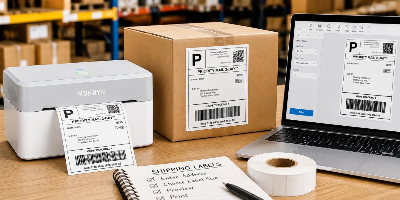 How to Make Shipping Labels with Thermal Printer