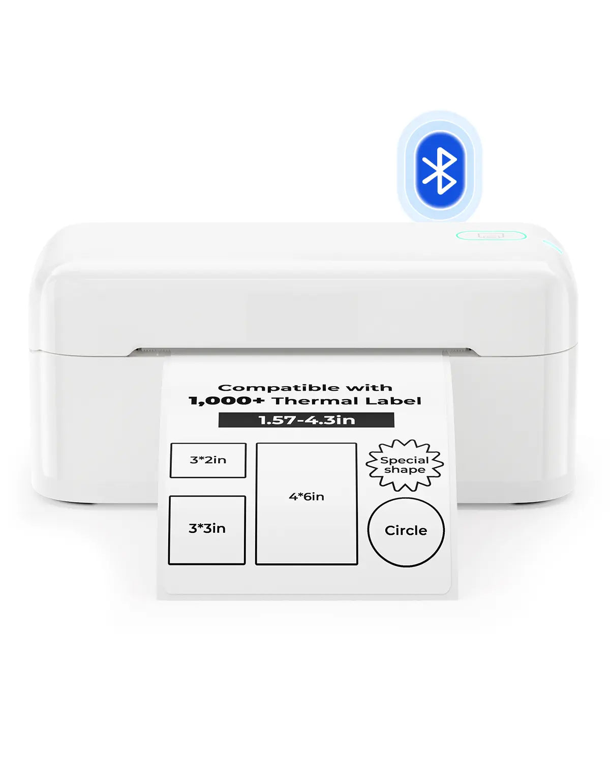MUNBYN RealWriter 402 Bluetooth Thermal Label Printer 203DPI