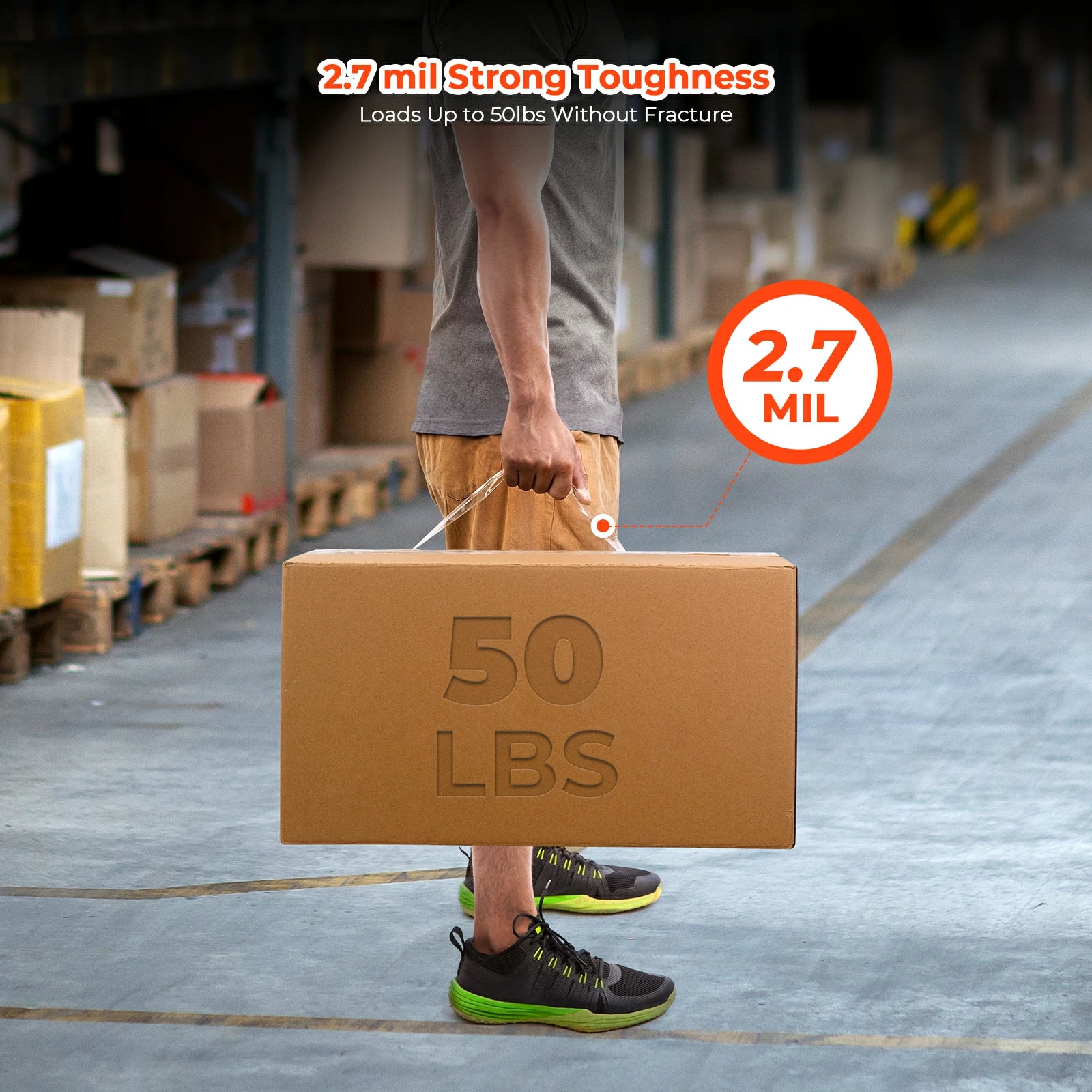 MUNBYN Heavy Duty Packaging Tape | 1.88" x 60 Yard / Roll