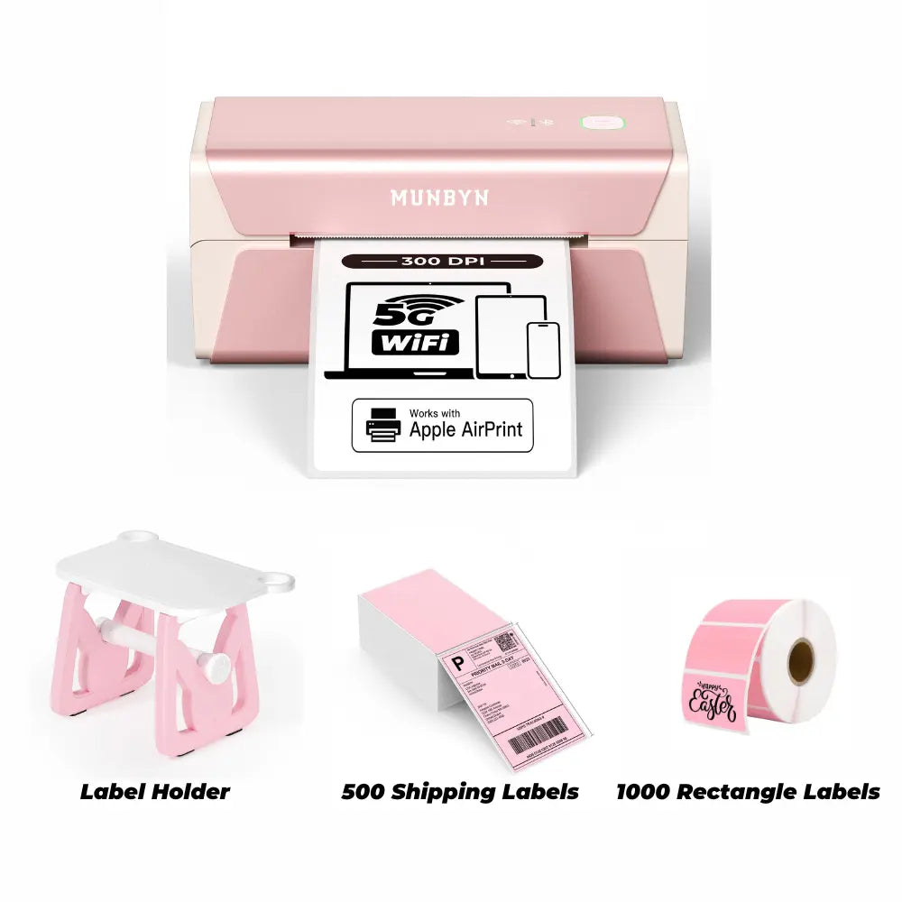 MUNBYN RealWriter 401AP AirPrint Wireless Thermal Label Printer 300DPI