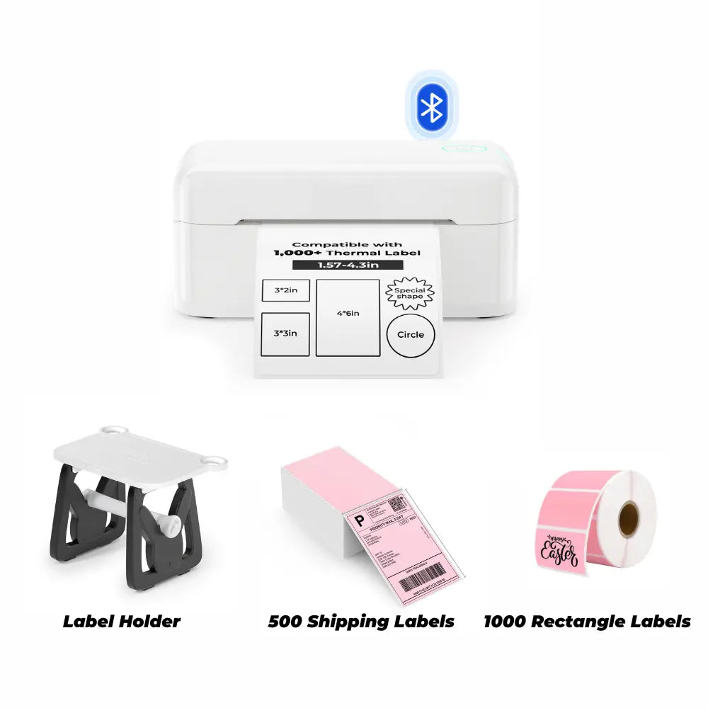 MUNBYN RealWriter 402 Bluetooth Thermal Label Printer 203DPI