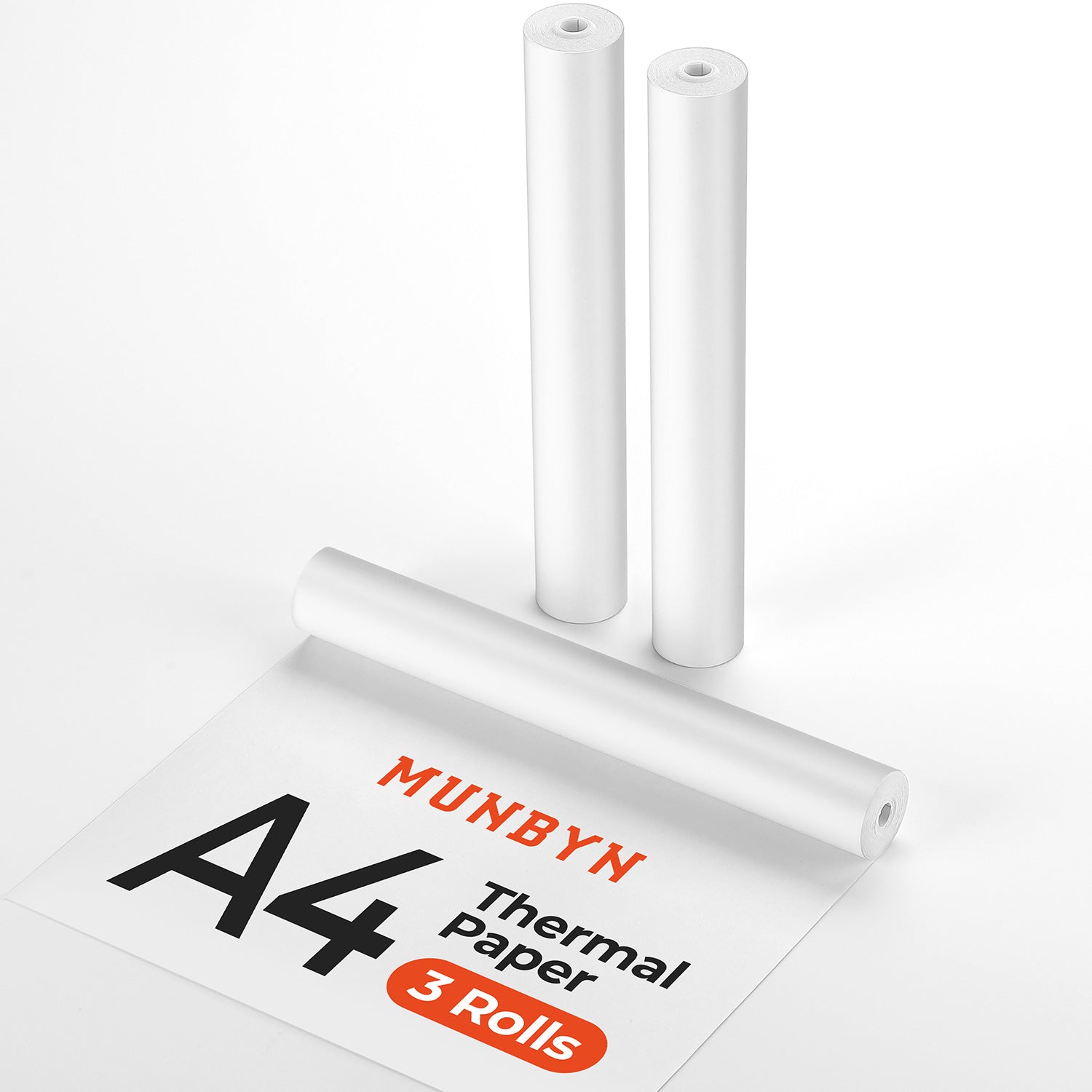 MUNBYN A4 Thermal Paper 3 Rolls