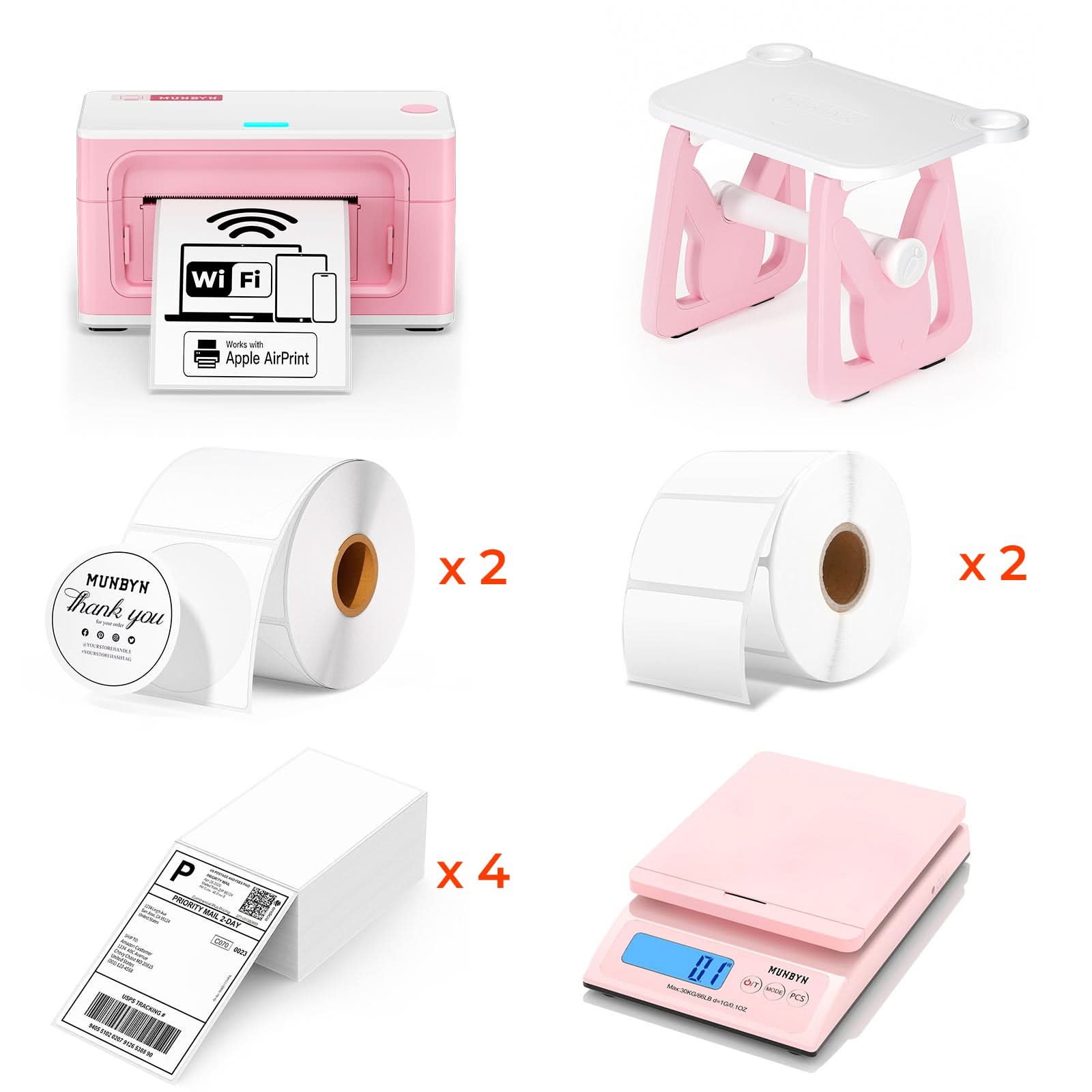 MUNBYN RealWriter 941AP AirPrint Thermal Label Printer Kit
