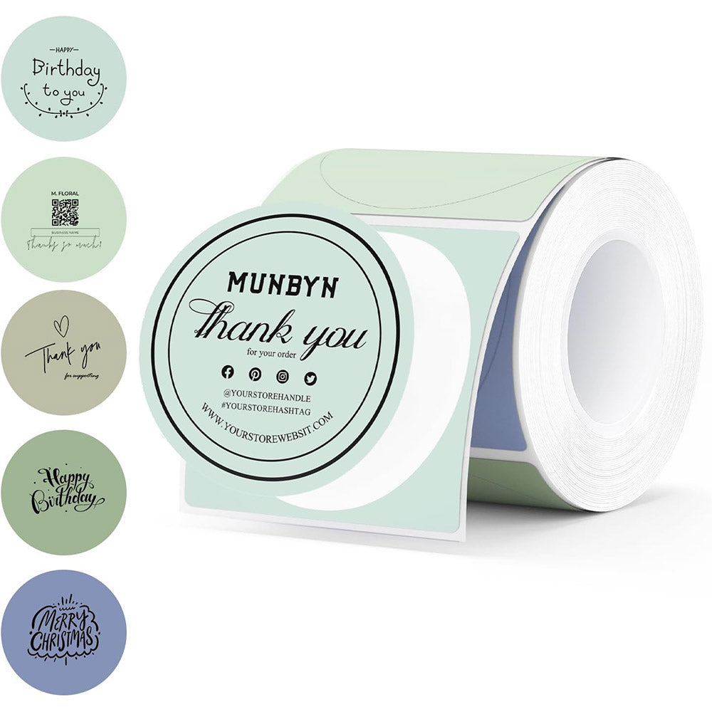 MUNBYN Morandi Series 1.96"x1.96" 150 Labels/roll