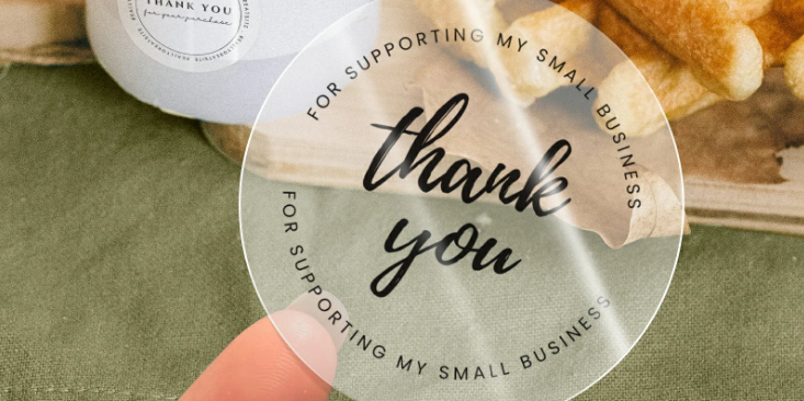 MUNBYN 2" Silver Transparent Thermal Label