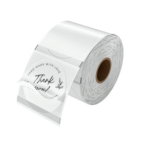 MUNBYN 2" Transparent Clear Thermal Label | 500 Labels Per Roll