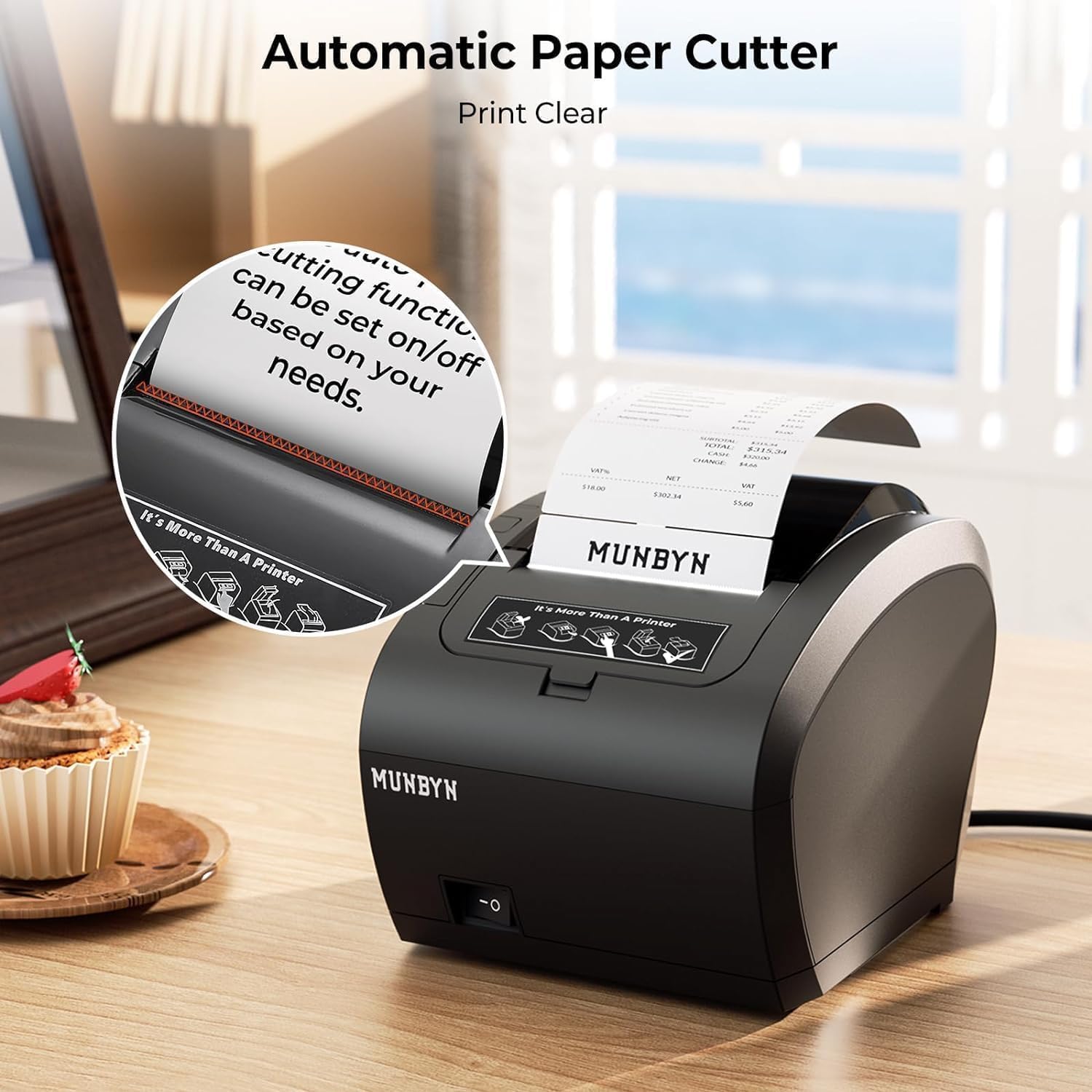 MUNBYN P047 WiFi Receipt Printer POS Printer