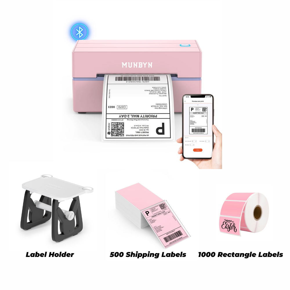 MUNBYN RealWriter 130 Bluetooth Thermal Label Printer