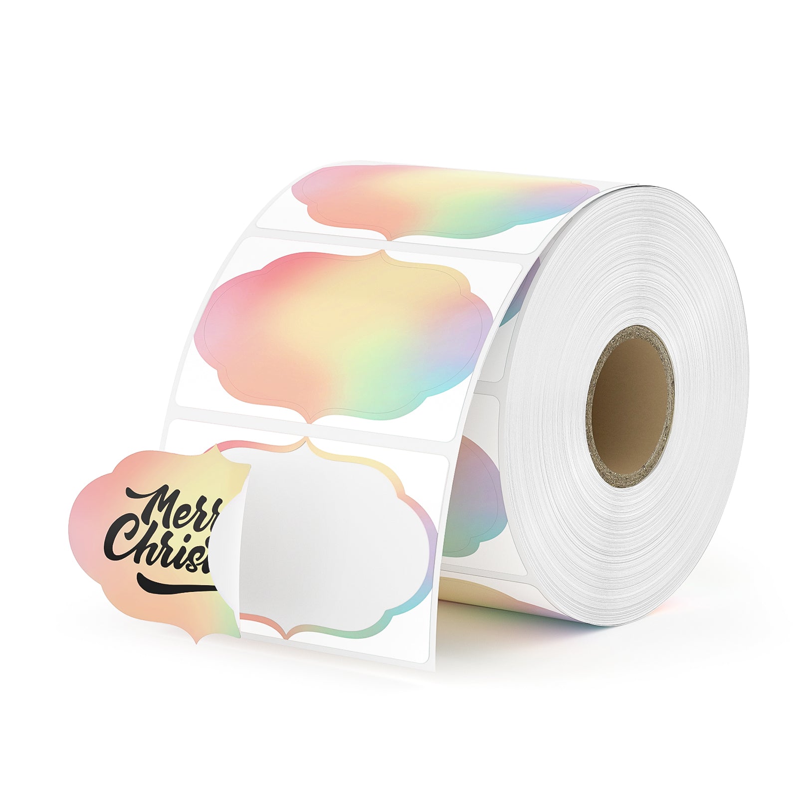 MUNBYN rainbow-colour fancy rectangle thermal labels are suitable for users to print stickers at home.