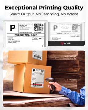 MUNBYN 4"x6" Direct Thermal Shipping Labels Waterproof