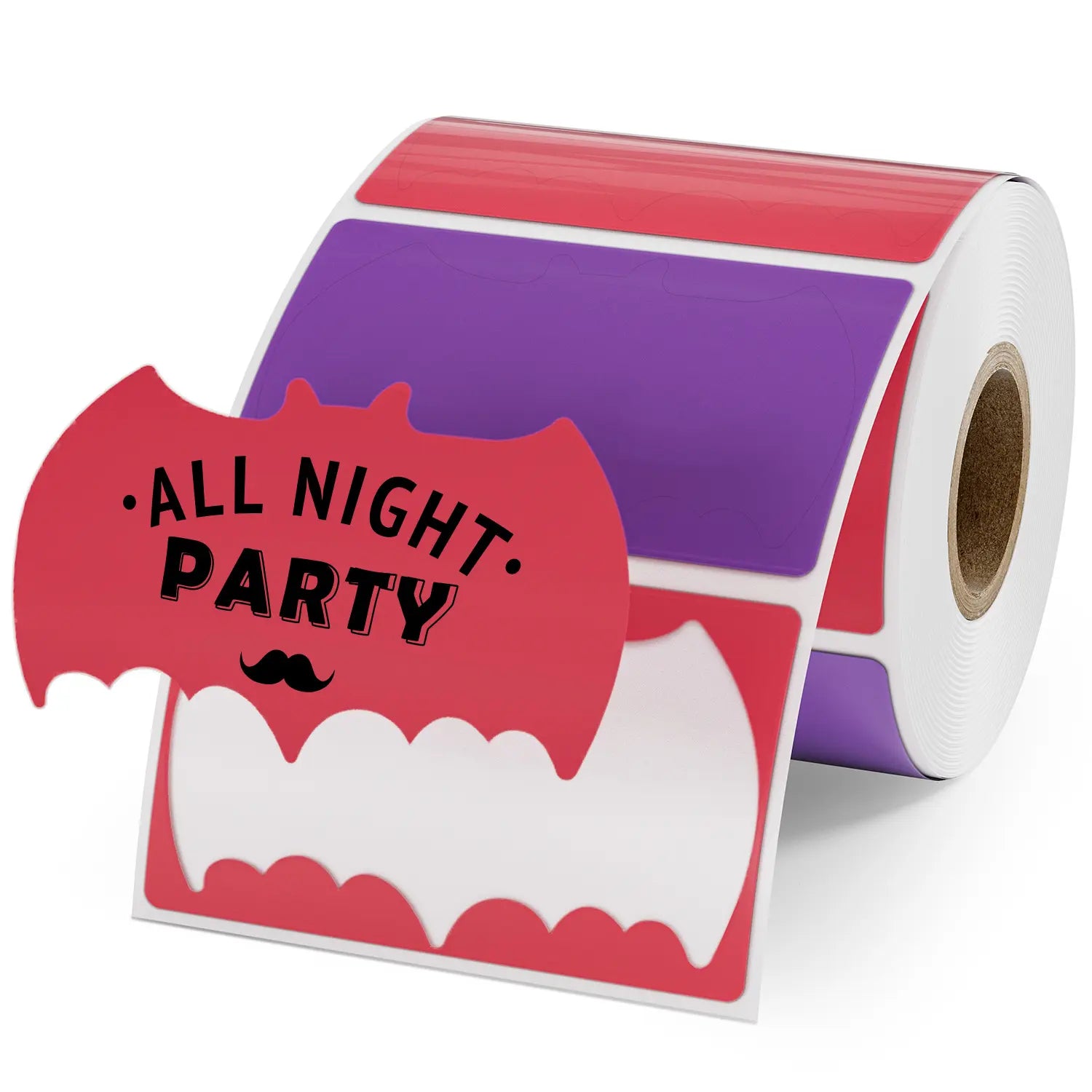 MUNBYN Bat Shaped Thermal Labels for Halloween