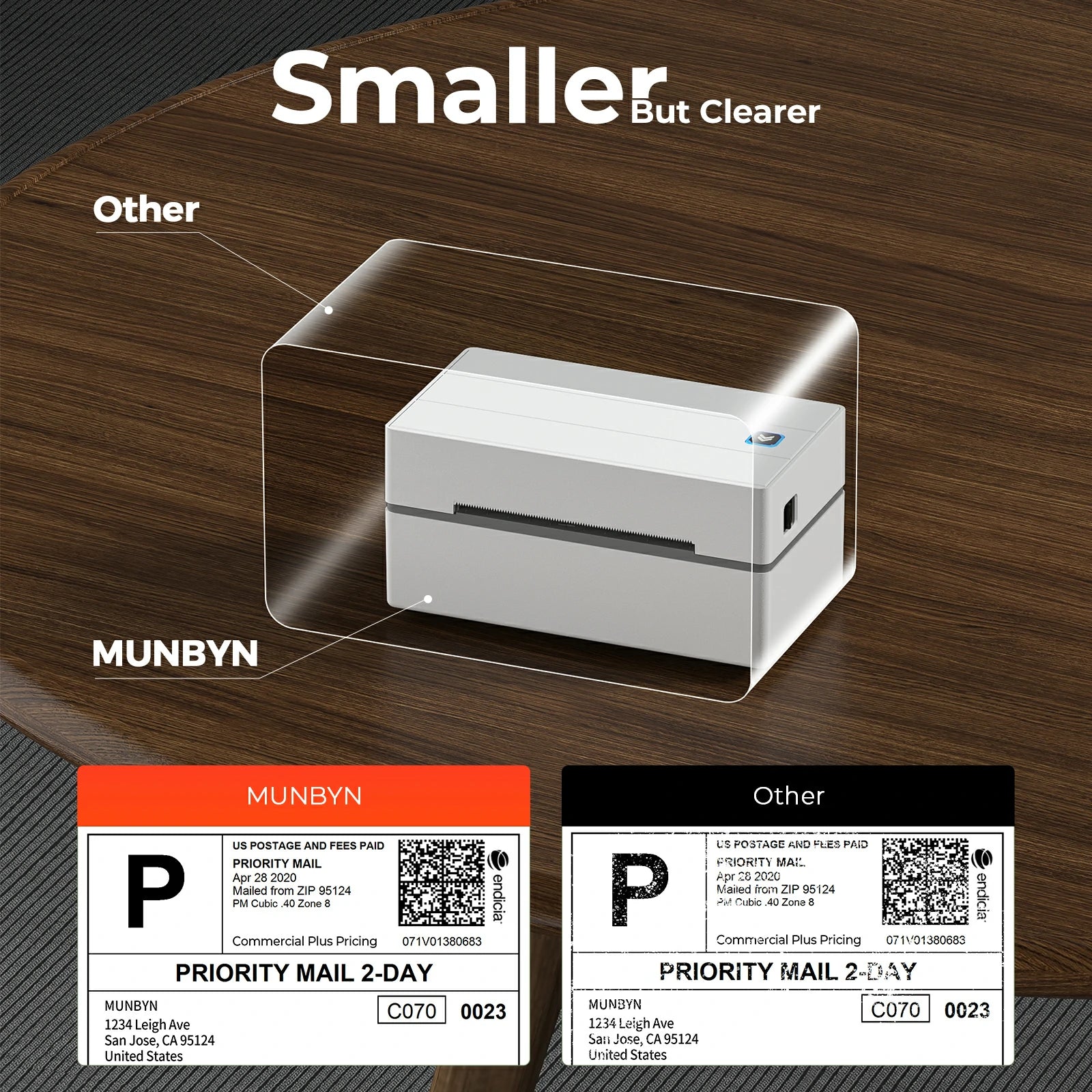 Munbyn Lettering MUNBYN RealWriter 130 Bluetooth Thermal Label Printer | MUNBYN CA