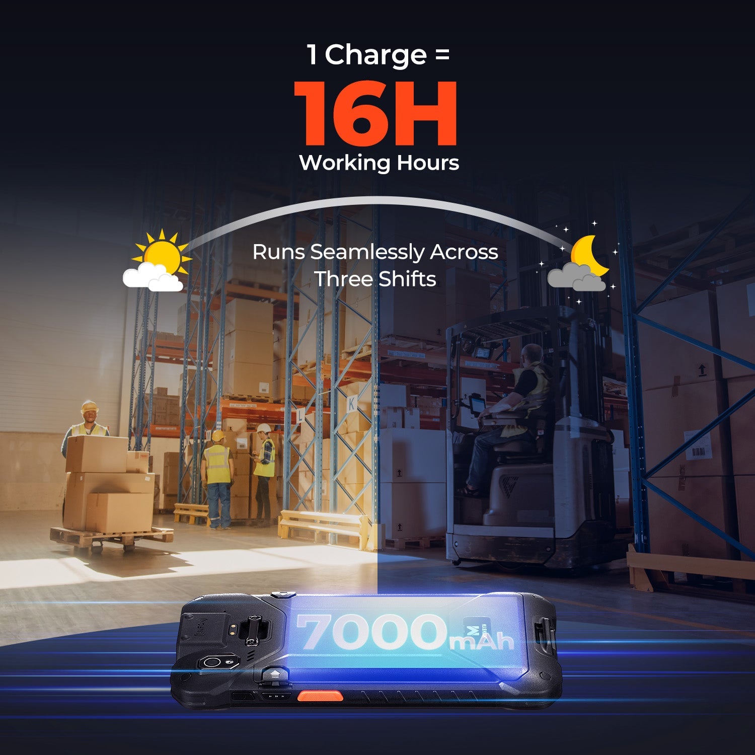 MUNBYN AS01P barcode scanner with ergonomic design and scanning window, used for retail or inventory barcode reading.