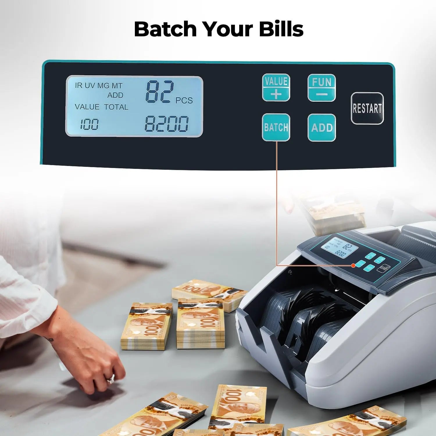 MUNBYN IMC51 Money Counter Machine