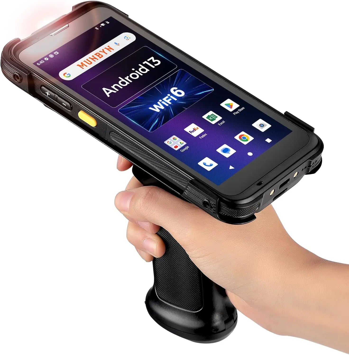 MUNBYN Android 13 Barcode Scanner with 5.5