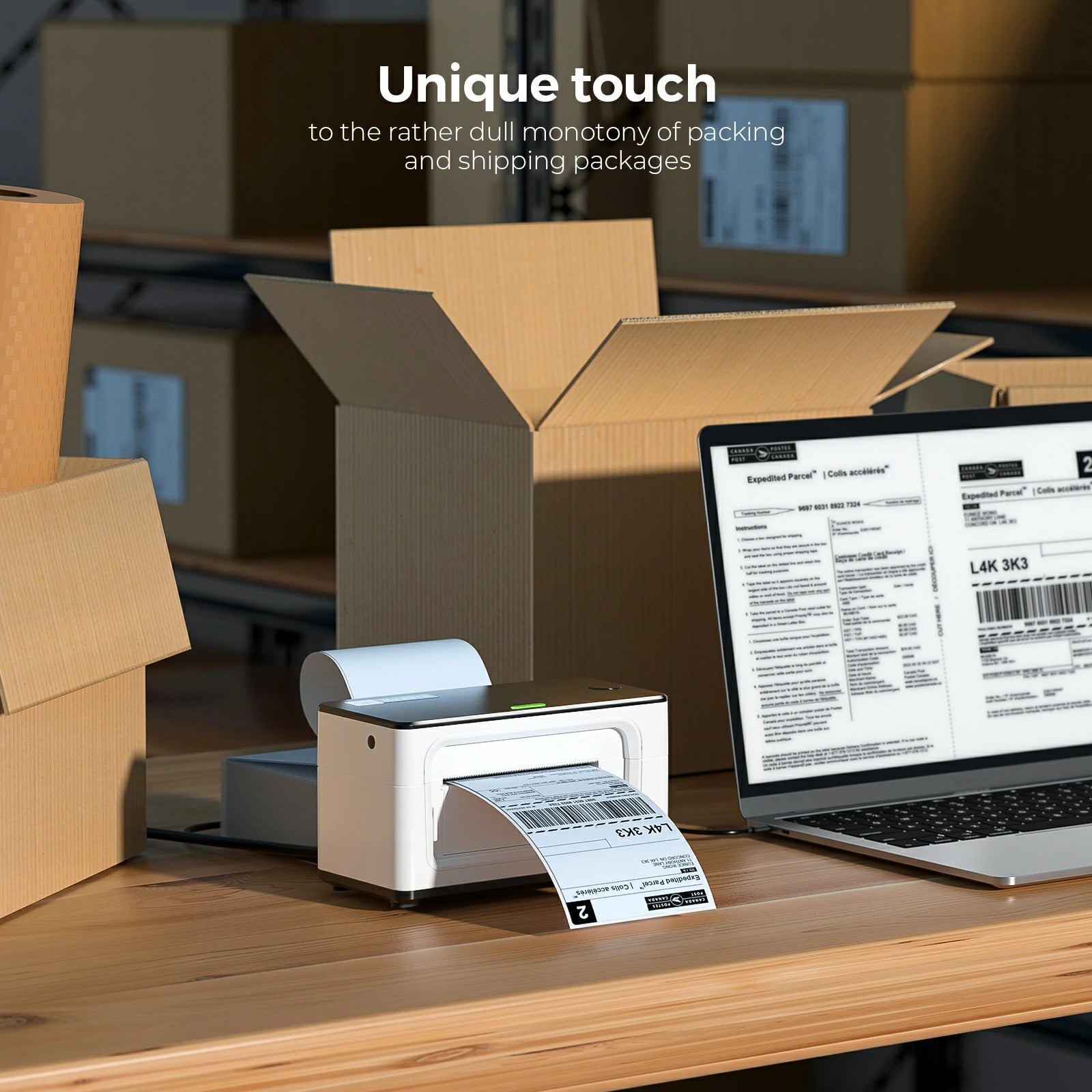 Available in multiple shades, MUNBYN shipping labels enable quick recognition and facilitate easier categorization of packages.