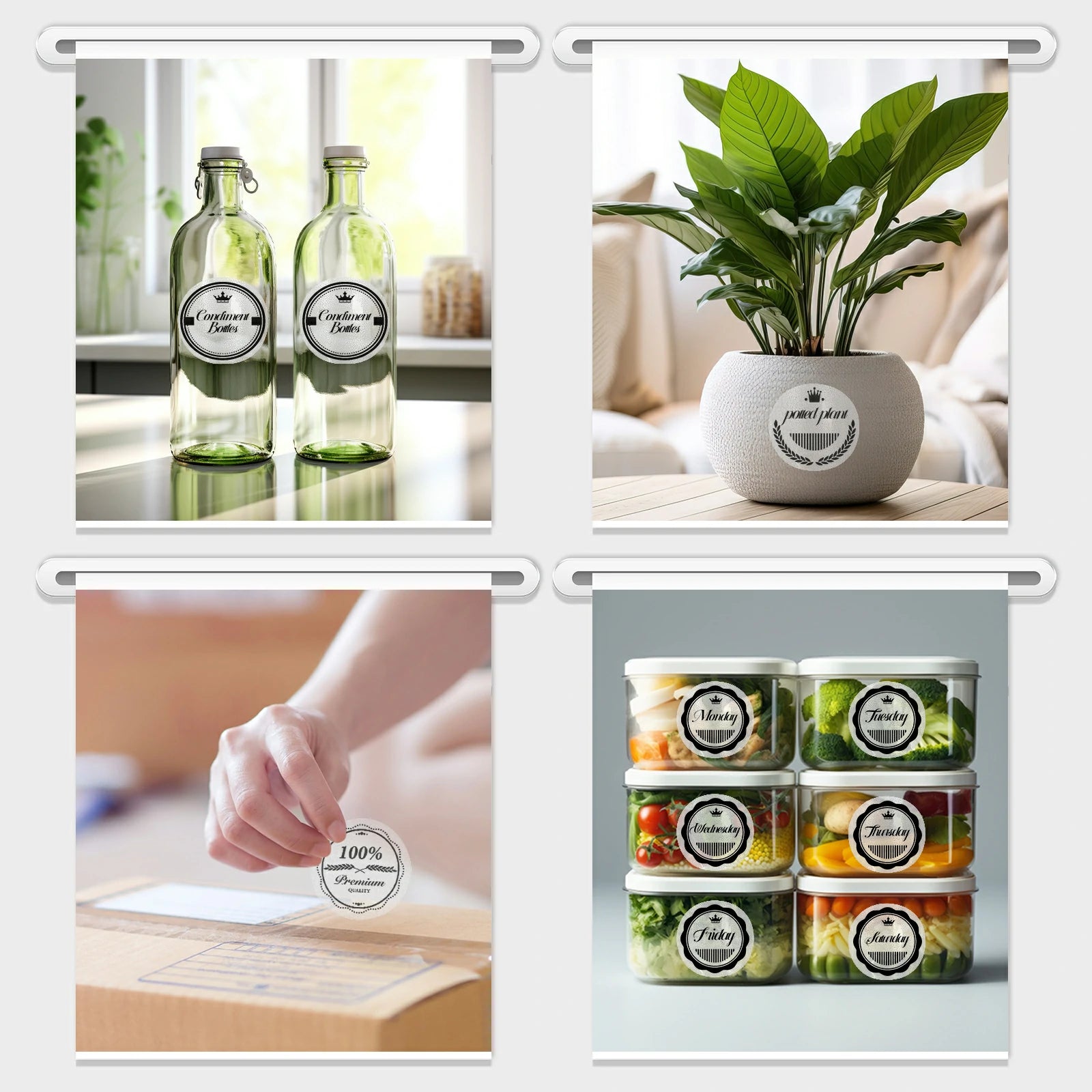 MUNBYN silver glitter labels have a clear design that adds an elegant look to any item.