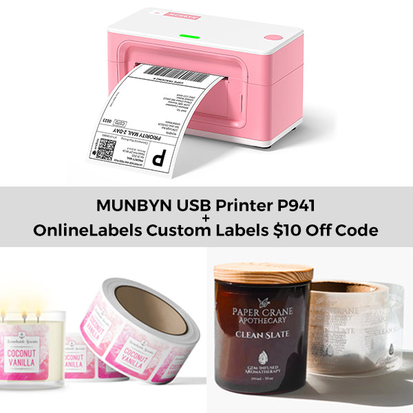 【Munbyn Day Exclusive Bundle】 MUNBYN Thermal Shipping Label Printer P941