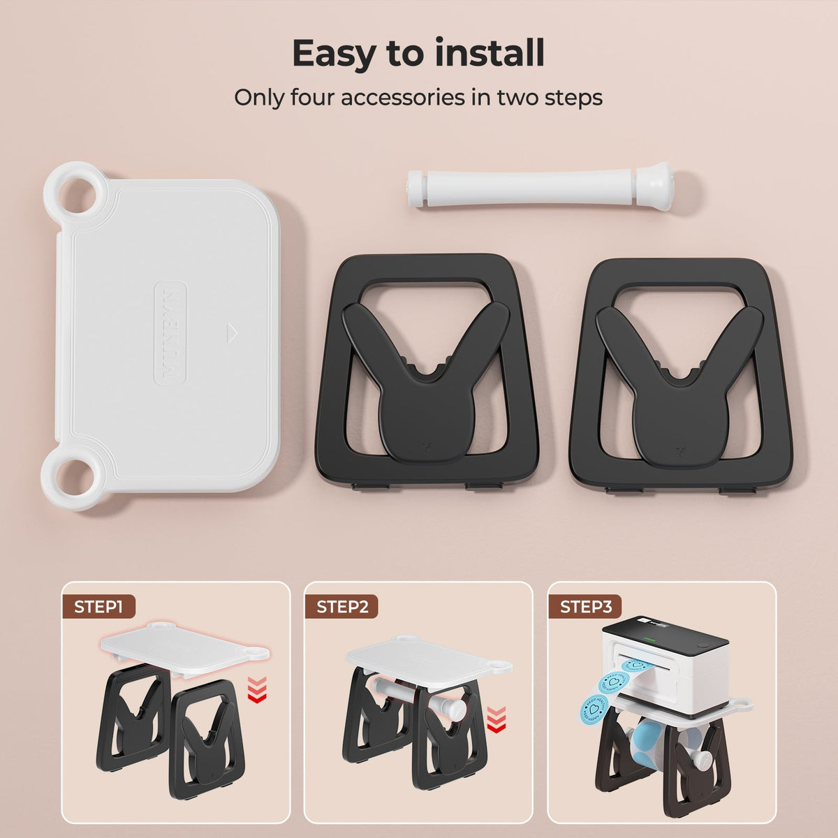 MUNBYN RW941BP 300DPI Bluetooth Thermal Label Printer Kit for Premium Candle Product Labeling