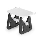 Black and white ILH02 Label Holder for MUNBYN CA label printers, accessory for organizing and securing labels.