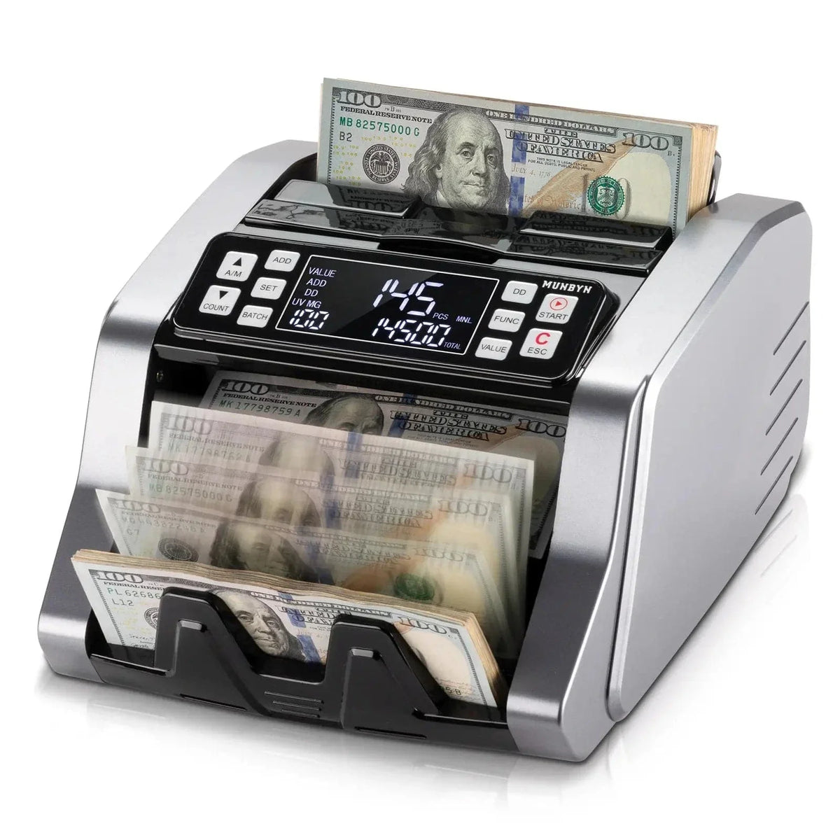 MUNBYN IMC20 Money Counter Machine for USD/CAD Bills