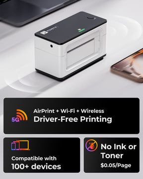 MUNBYN RealWriter 941AP AirPrint Thermal Label Printer Kit