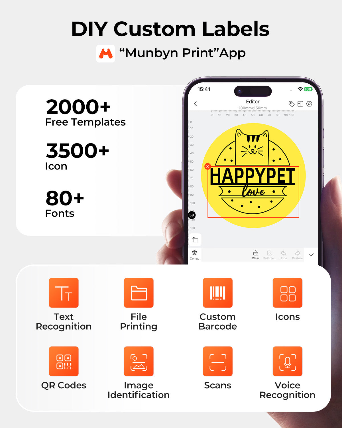 MUNBYN RealWriter 941AP AirPrint Thermal Label Printer Kit