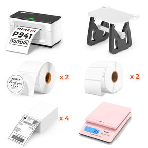 MUNBYN RealWriter 941BP Bluetooth Thermal Label Printer 300DPI Kit
