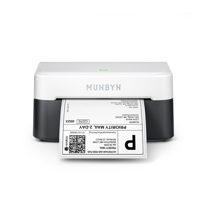MUNBYN RW403B Bluetooth Thermal Label Printer for Shipping and Product Labeling