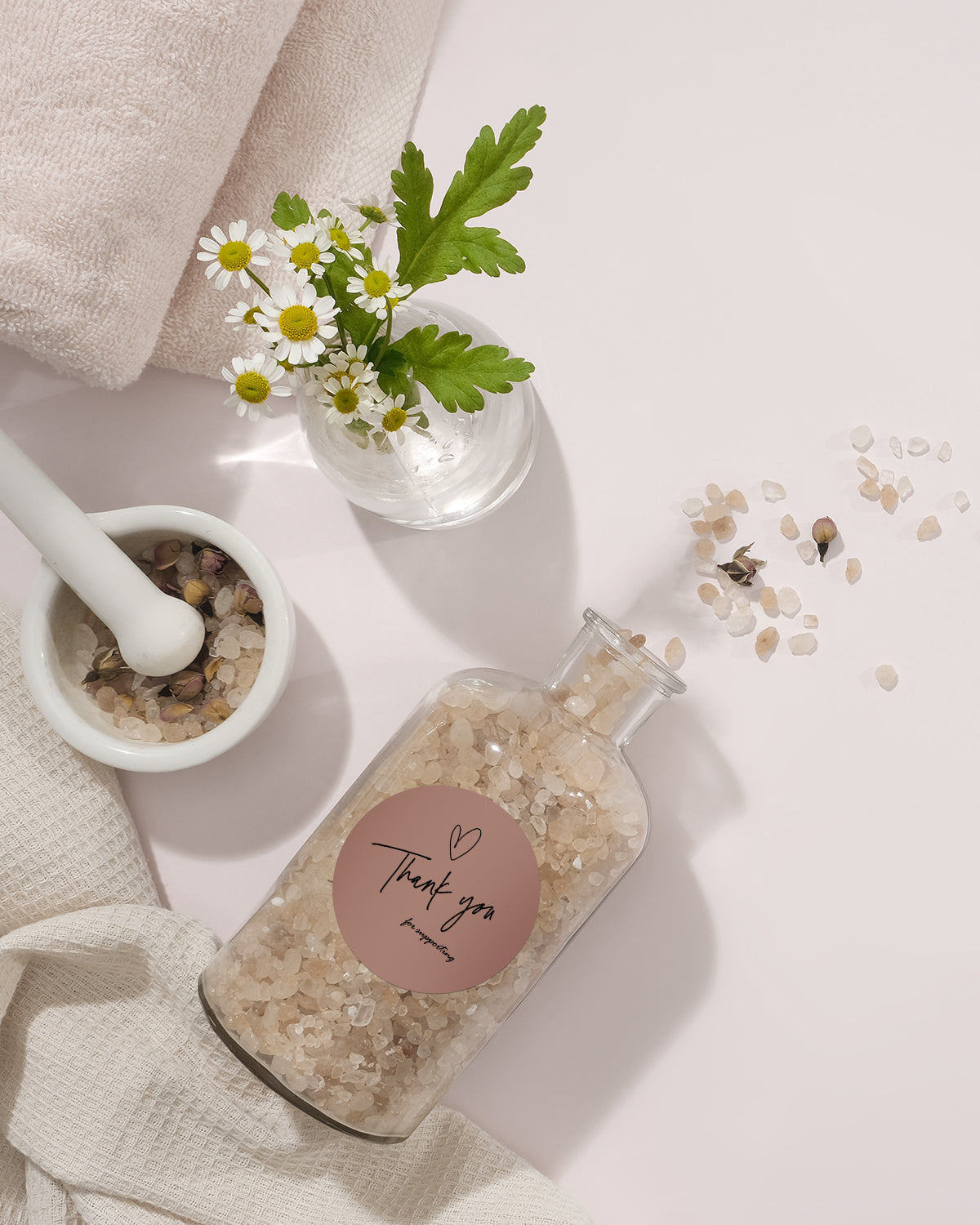 2-inch Morandi Labels printed on MUNBYN label printer paper, showing colorful, patterned label designs on a white background.