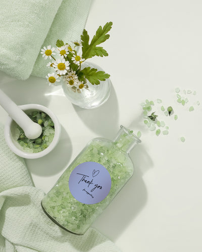 Close-up of MUNBYN 2-inch Morandi labels printed on label printer paper with soft pastel colors and clear text.