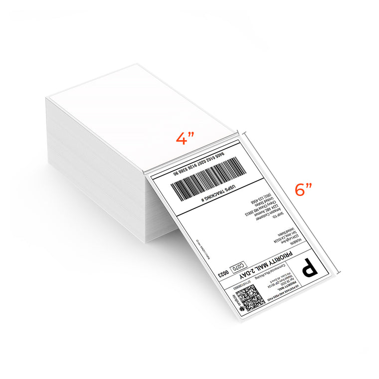 MUNBYN 4x6 Fan-Fold Direct Thermal Shipping Labels, 500 per Stack