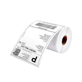 White 4x6 inch shipping roll labels for label printer paper from MUNBYN, designed for shipping and mailing labels.