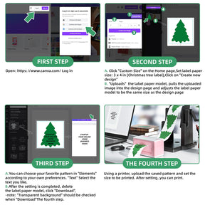 The MUNBYN pine-tree-shaped thermal labels are compatible with any thermal printer, making them a convenient and easy-to-use labeling solution.