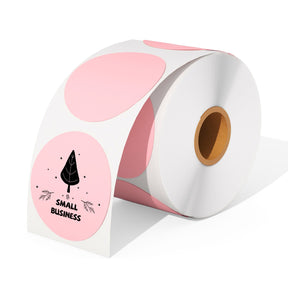 MUNBYN 2" pink circle thermal labels are compatible with a wide range of thermal printers, making them a versatile labeling solution.