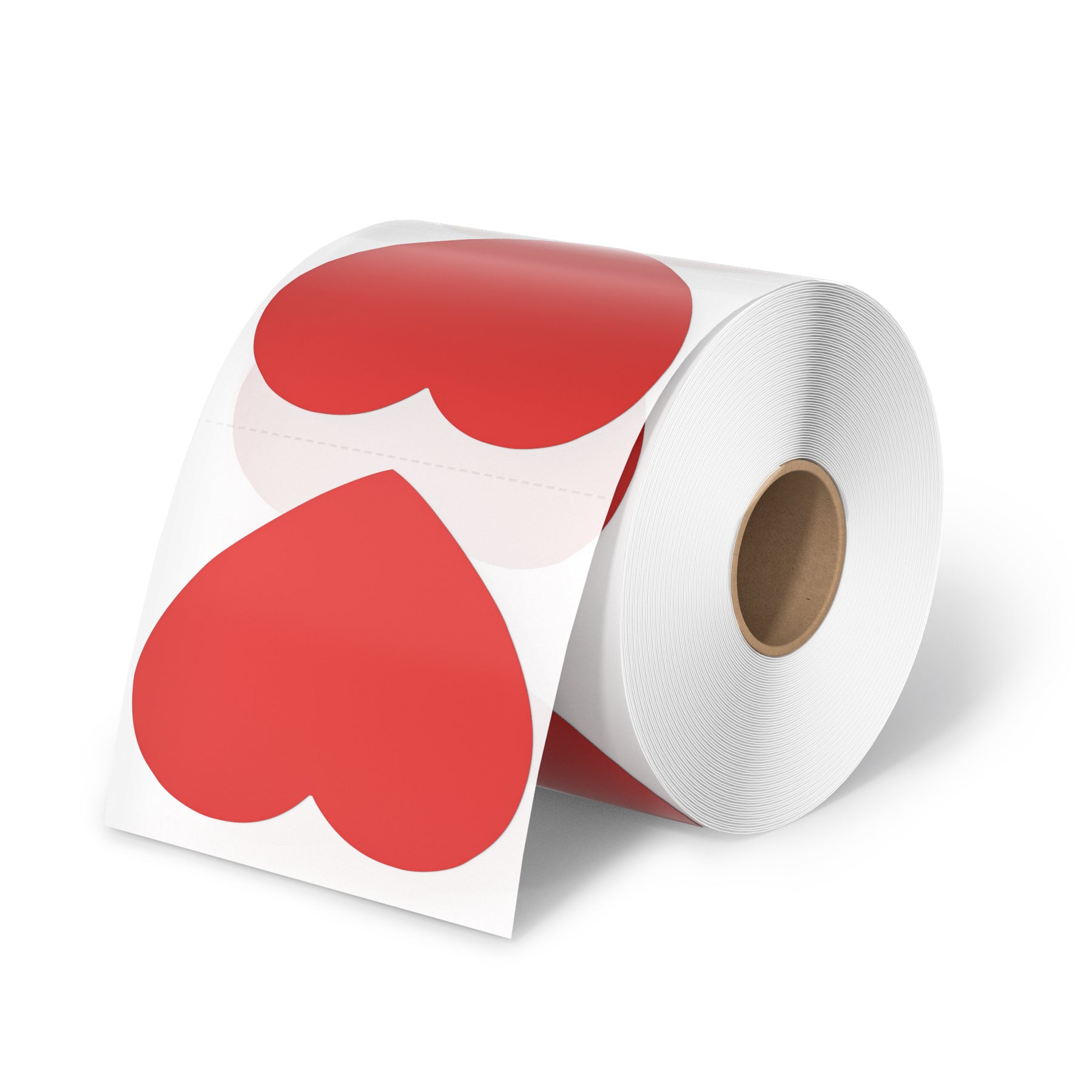 MUNBYN red heart thermal labels are the perfect solution for product labeling and organization.