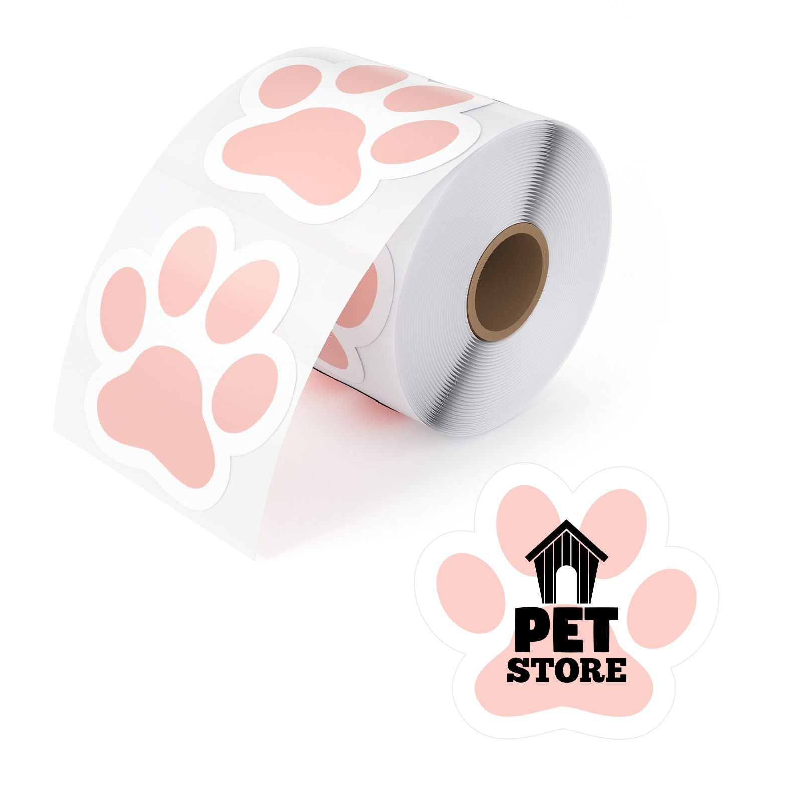 MUNBYN paw-shaped thermal labels are an excellent labeling solution for businesses that want to add a fun and playful touch to their products or gifts.