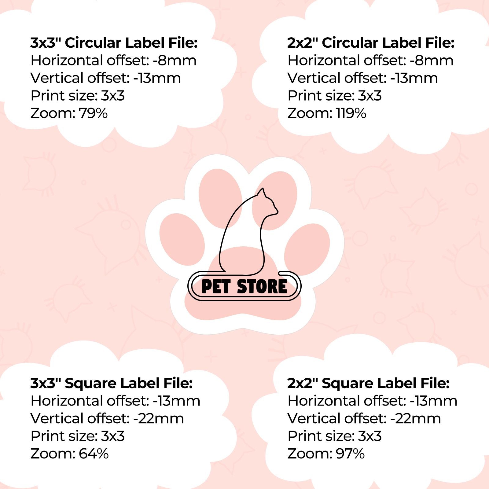 Available in various sizes, these labels are versatile and perfect for a range of labeling tasks, including product labeling, gift tags, and price tags.